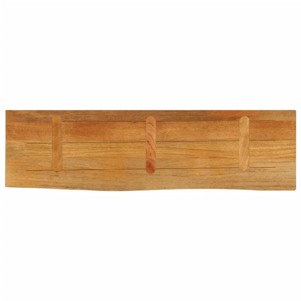 Tafelblad met natuurlijke rand 100x20x2,5 cm massief mangohout is nu te koop bij PeponiXL, paradijselijk wonen!