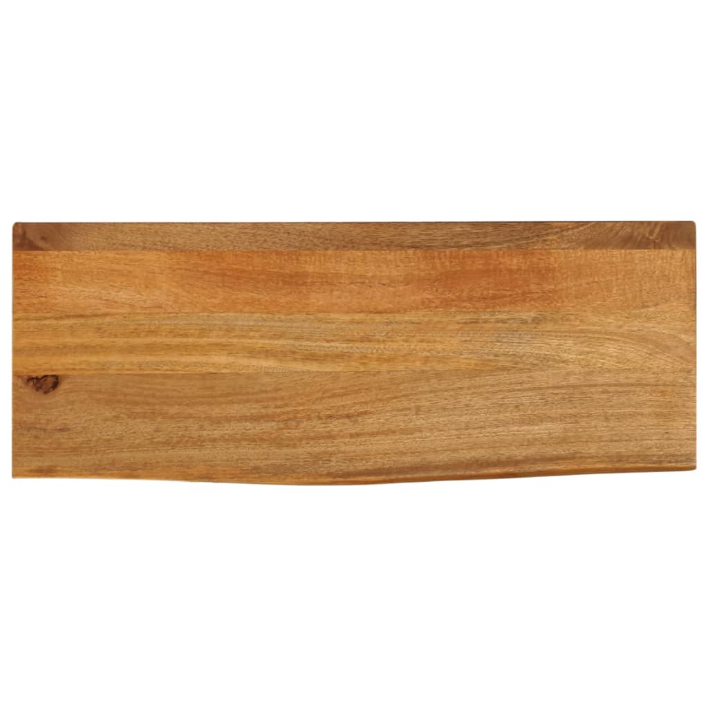 Tafelblad met natuurlijke rand 80x30x2,5 cm massief mangohout is nu te koop bij PeponiXL, paradijselijk wonen!