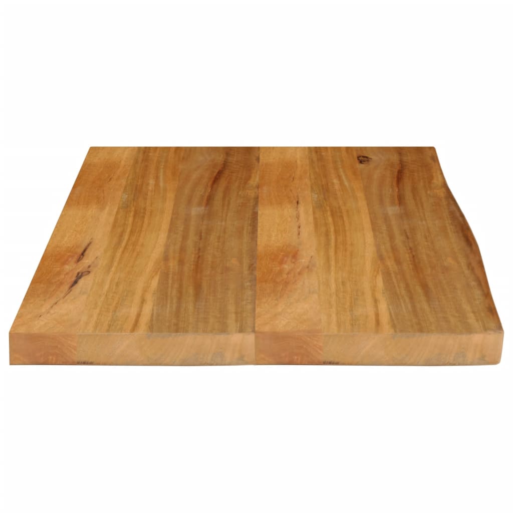 Tafelblad met natuurlijke rand 70x60x2,5 cm massief mangohout is nu te koop bij PeponiXL, paradijselijk wonen!