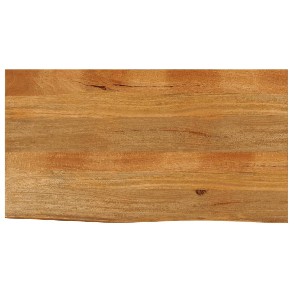 Tafelblad met natuurlijke rand 100x60x2,5 cm massief mangohout is nu te koop bij PeponiXL, paradijselijk wonen!