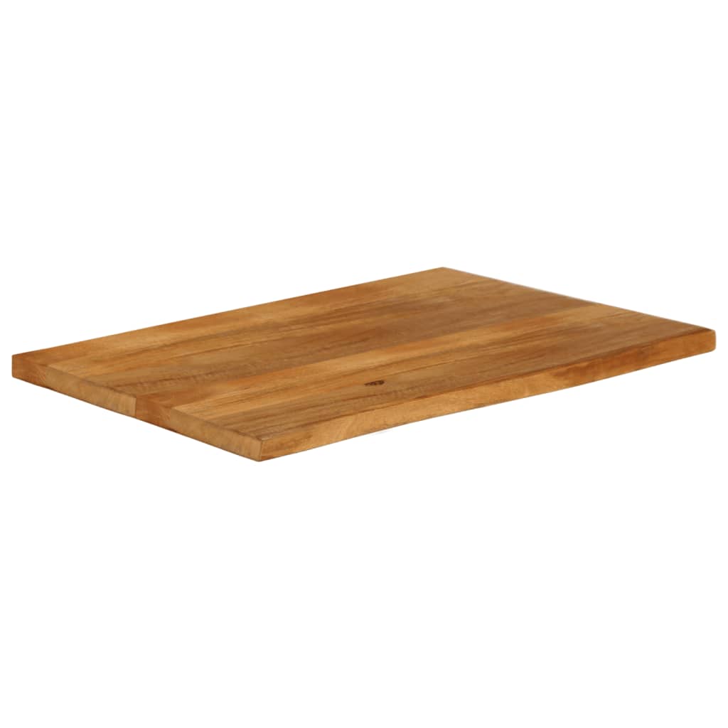 Tafelblad met natuurlijke rand 100x60x2,5 cm massief mangohout is nu te koop bij PeponiXL, paradijselijk wonen!