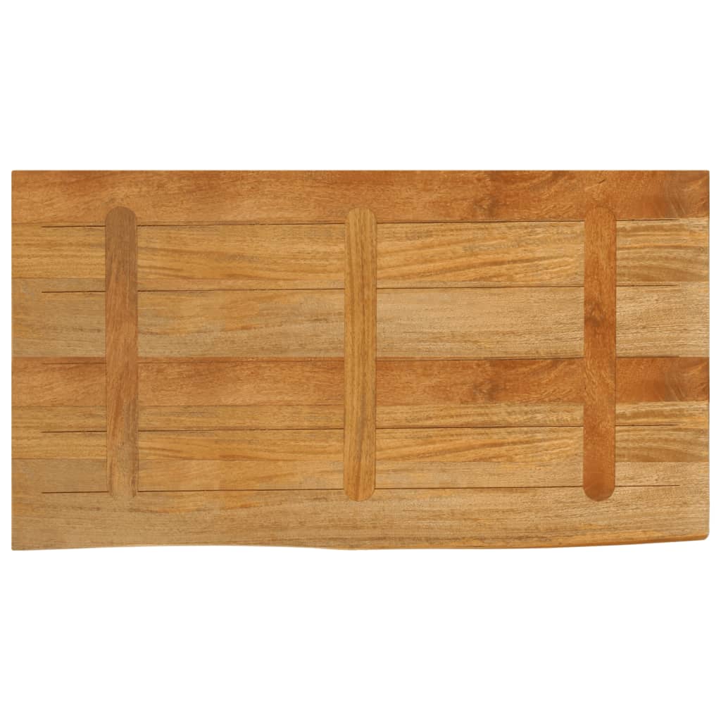 Tafelblad met natuurlijke rand 110x60x2,5 cm massief mangohout is nu te koop bij PeponiXL, paradijselijk wonen!