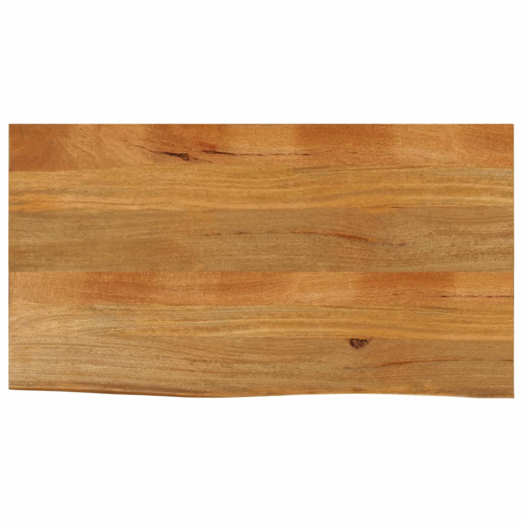 Tafelblad met natuurlijke rand 120x60x2,5 cm massief mangohout is nu te koop bij PeponiXL, paradijselijk wonen!