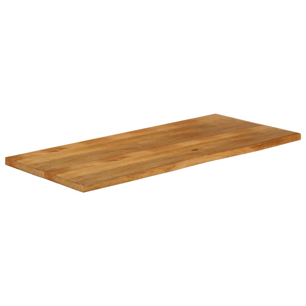 Tafelblad met natuurlijke rand 140x60x2,5 cm massief mangohout is nu te koop bij PeponiXL, paradijselijk wonen!