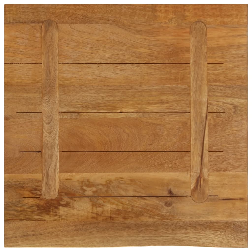 Tafelblad met natuurlijke rand 80x80x2,5 cm massief mangohout is nu te koop bij PeponiXL, paradijselijk wonen!