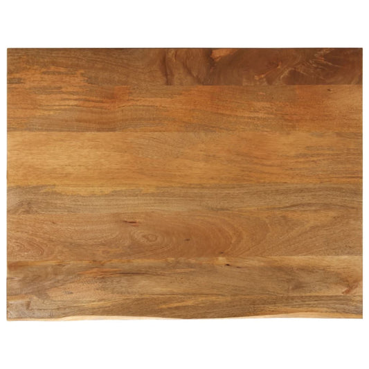 Tafelblad met natuurlijke rand 100x80x2,5 cm massief mangohout is nu te koop bij PeponiXL, paradijselijk wonen!