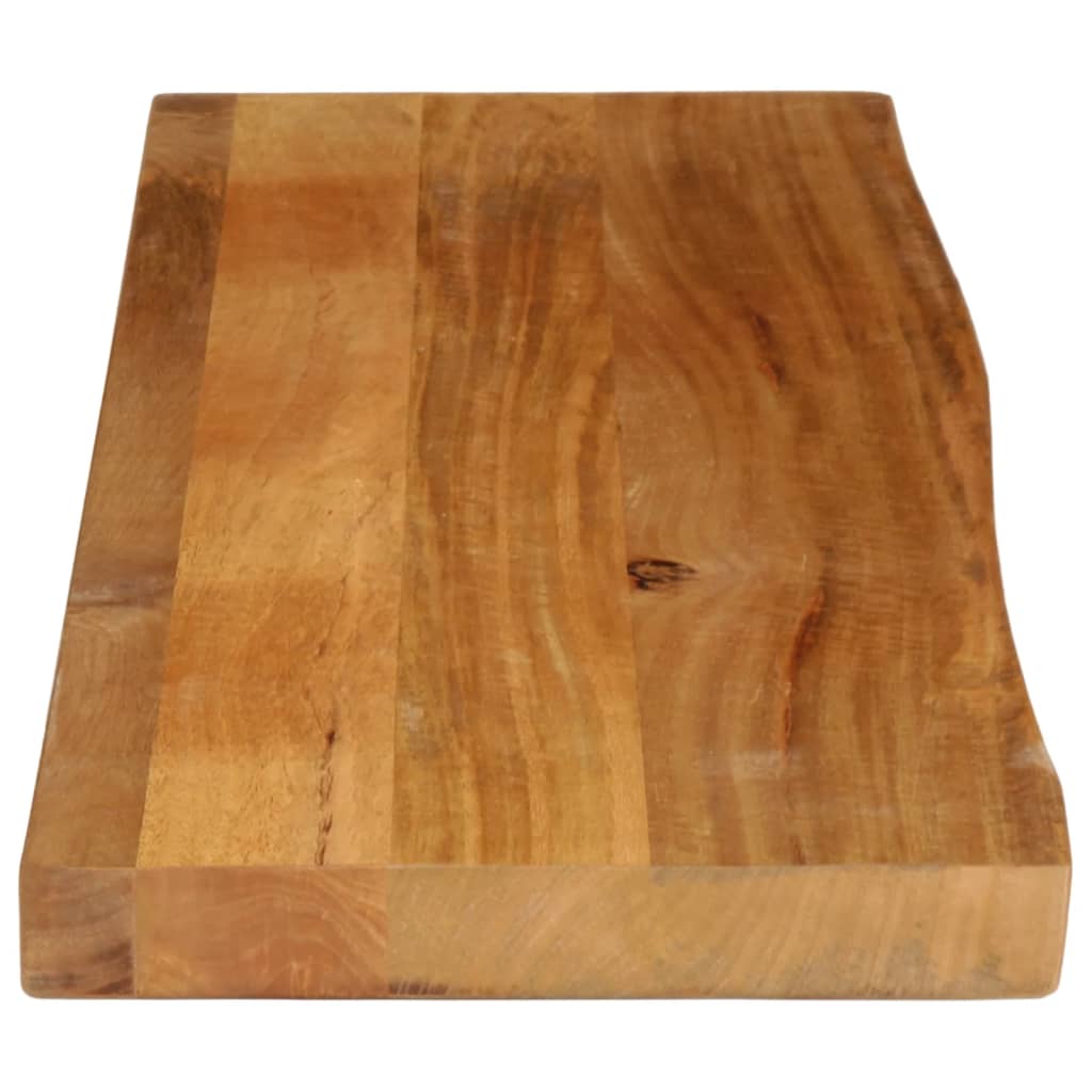 Tafelblad met natuurlijke rand 120x20x3,8 cm massief mangohout is nu te koop bij PeponiXL, paradijselijk wonen!