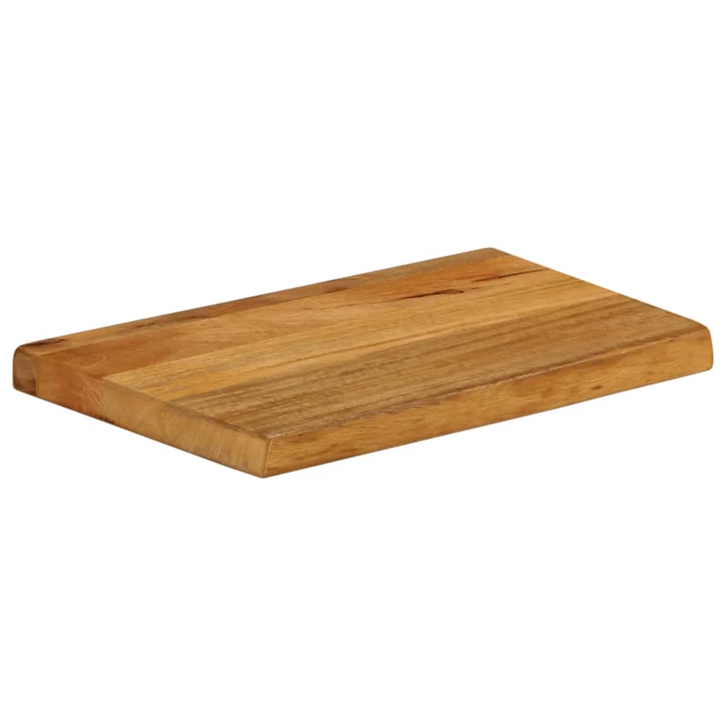 Tafelblad met natuurlijke rand 40x30x3,8 cm massief mangohout is nu te koop bij PeponiXL, paradijselijk wonen!