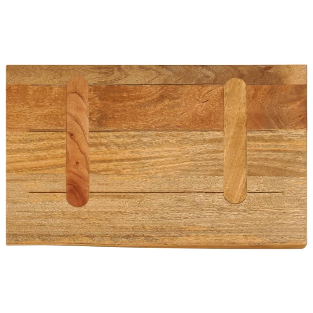 Tafelblad met natuurlijke rand 40x30x3,8 cm massief mangohout is nu te koop bij PeponiXL, paradijselijk wonen!