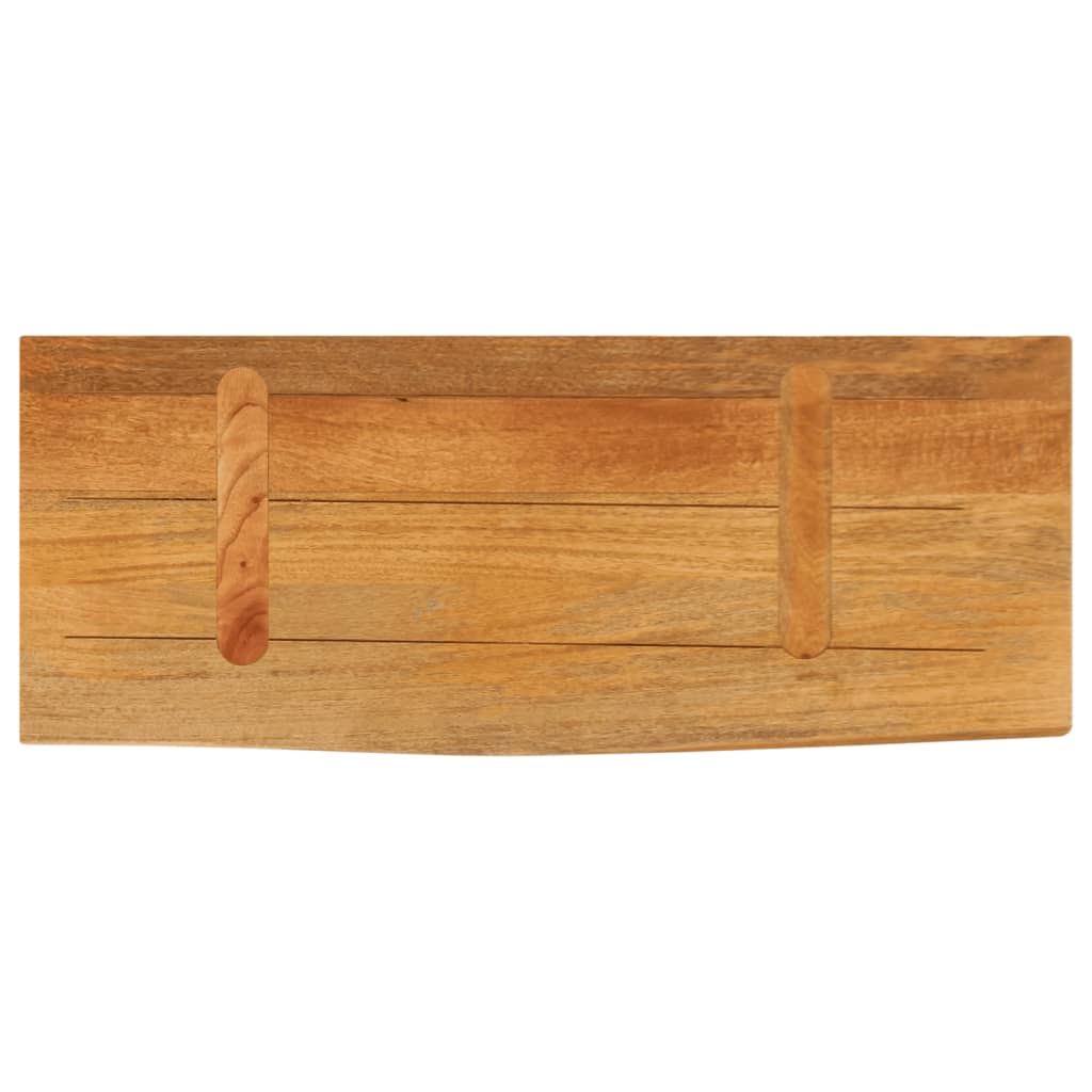 Tafelblad met natuurlijke rand 70x40x3,8 cm massief mangohout is nu te koop bij PeponiXL, paradijselijk wonen!