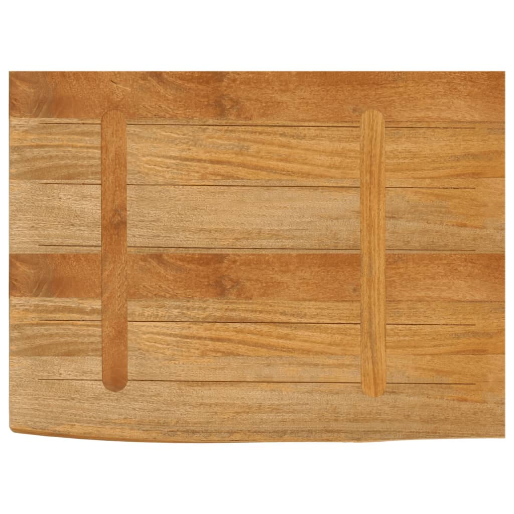 Tafelblad met natuurlijke rand 70x60x3,8 cm massief mangohout is nu te koop bij PeponiXL, paradijselijk wonen!