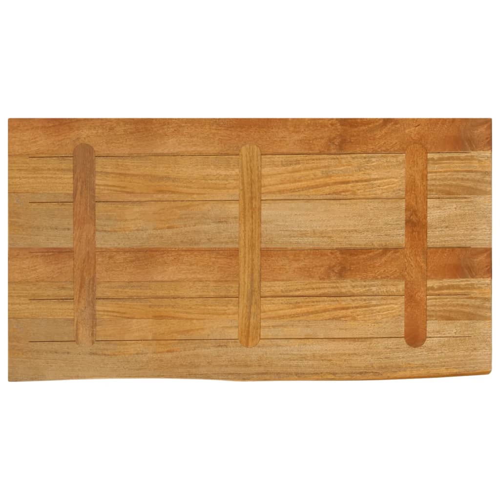 Tafelblad met natuurlijke rand 120x60x3,8 cm massief mangohout is nu te koop bij PeponiXL, paradijselijk wonen!