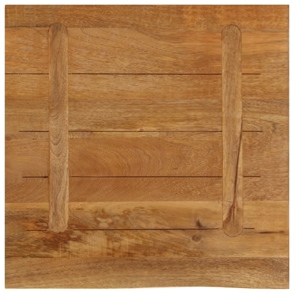 Tafelblad met natuurlijke rand 80x80x3,8 cm massief mangohout is nu te koop bij PeponiXL, paradijselijk wonen!