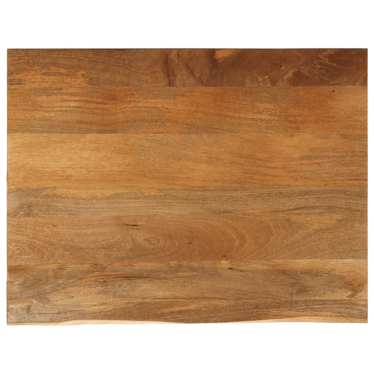 Tafelblad met natuurlijke rand 90x80x3,8 cm massief mangohout is nu te koop bij PeponiXL, paradijselijk wonen!