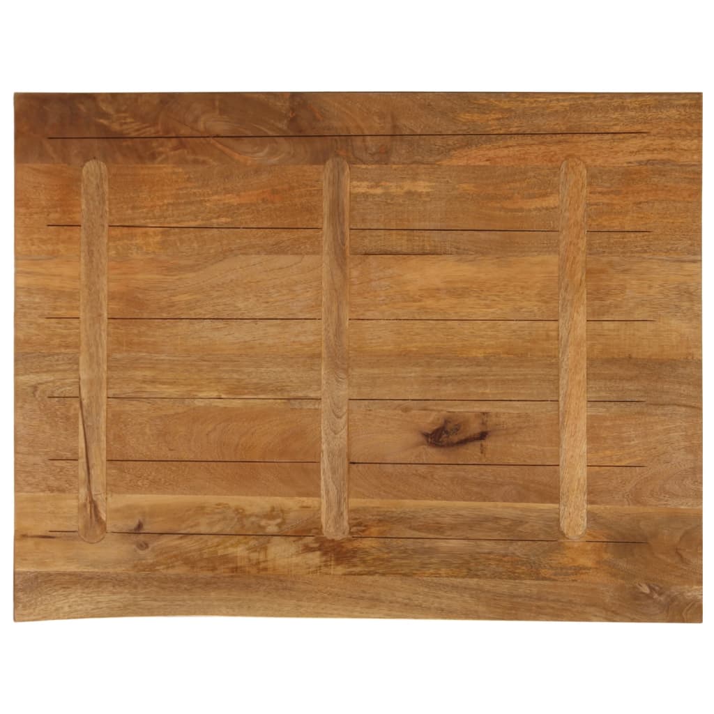 Tafelblad met natuurlijke rand 100x80x3,8 cm massief mangohout is nu te koop bij PeponiXL, paradijselijk wonen!