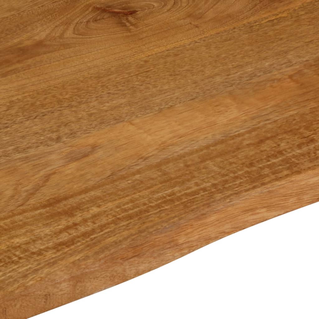 Tafelblad met natuurlijke rand 100x80x3,8 cm massief mangohout is nu te koop bij PeponiXL, paradijselijk wonen!