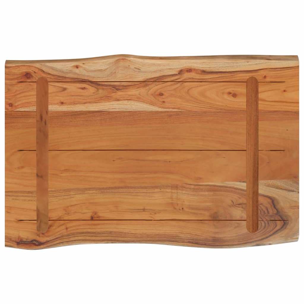 Tafelblad rechthoekig natuurlijke rand 60x40x2,5 cm acaciahout is nu te koop bij PeponiXL, paradijselijk wonen!