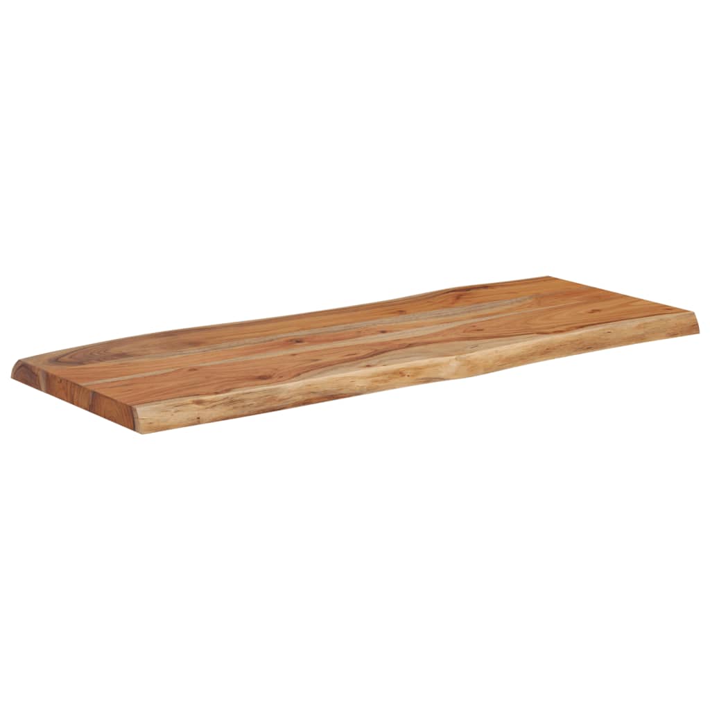 Tafelblad rechthoekig natuurlijke rand 100x40x2,5 cm acaciahout is nu te koop bij PeponiXL, paradijselijk wonen!