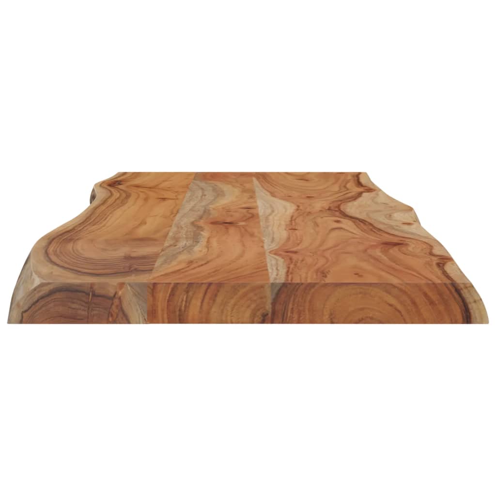 Tafelblad rechthoekig natuurlijke rand 100x40x2,5 cm acaciahout is nu te koop bij PeponiXL, paradijselijk wonen!