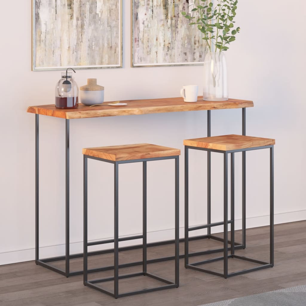 Tafelblad rechthoekig natuurlijke rand 120x40x2,5 cm acaciahout is nu te koop bij PeponiXL, paradijselijk wonen!