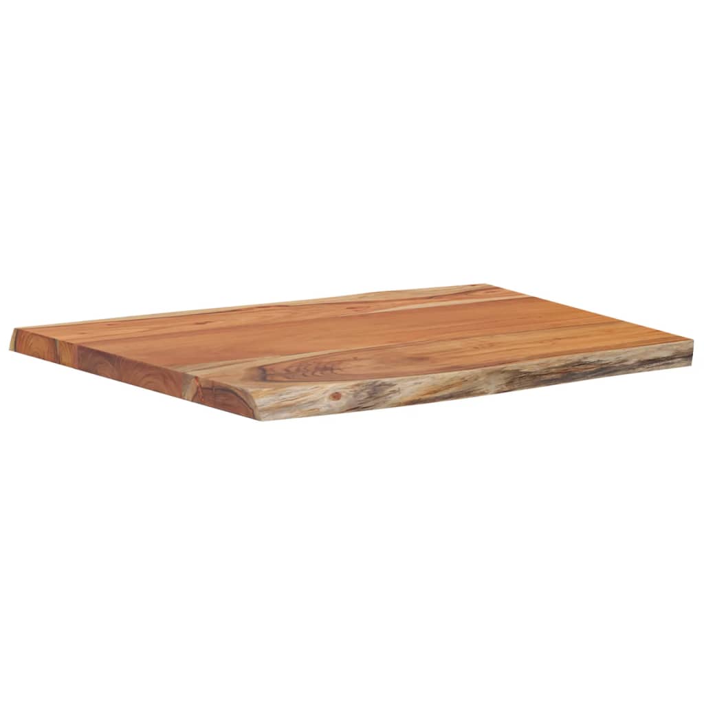 Tafelblad rechthoekig natuurlijke rand 70x60x2,5 cm acaciahout is nu te koop bij PeponiXL, paradijselijk wonen!