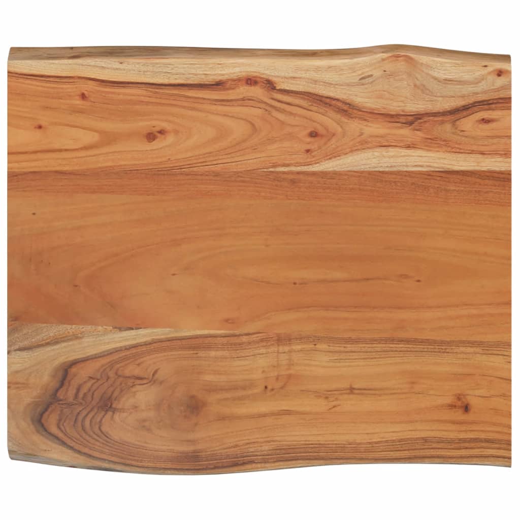 Tafelblad rechthoekig natuurlijke rand 70x60x2,5 cm acaciahout is nu te koop bij PeponiXL, paradijselijk wonen!