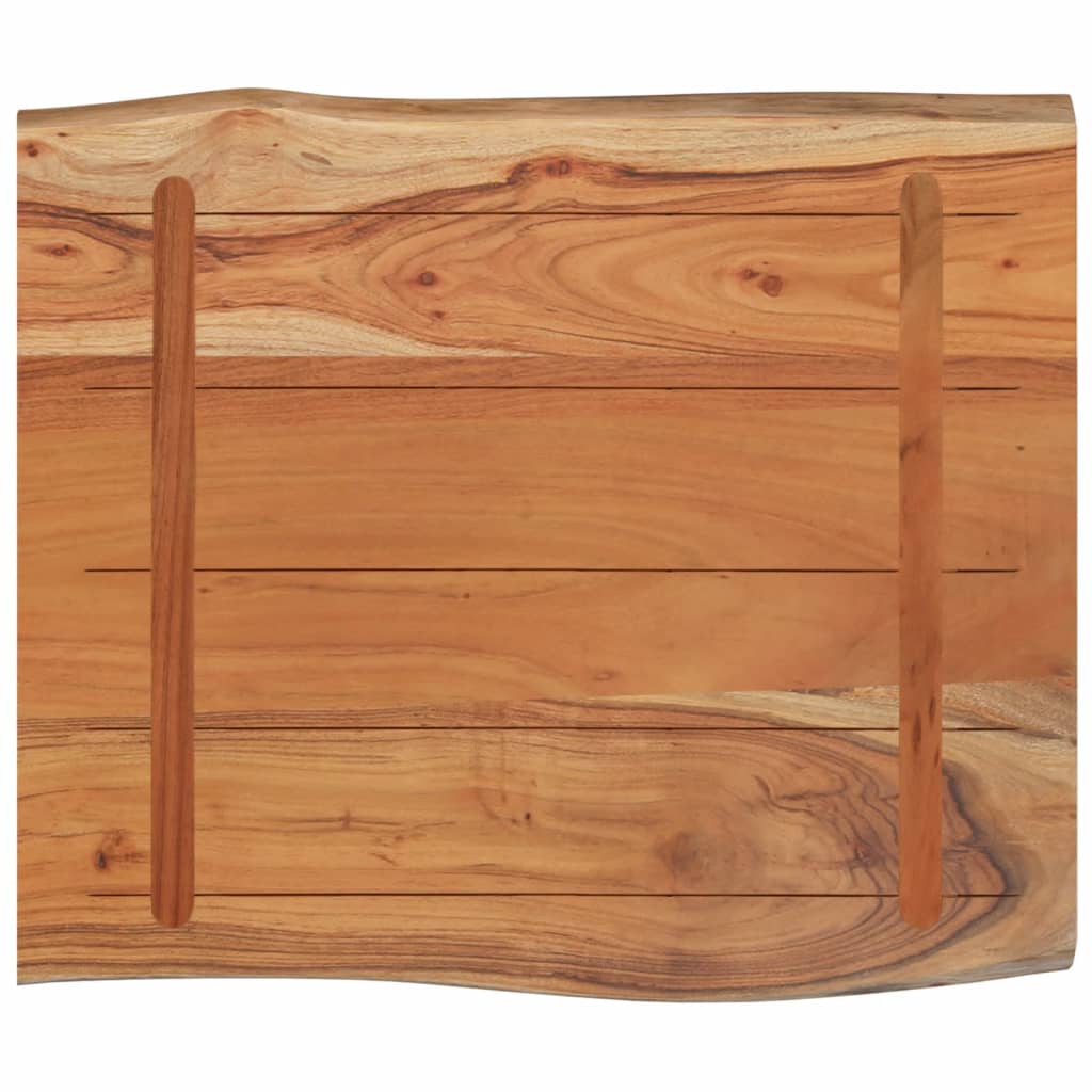 Tafelblad rechthoekig natuurlijke rand 70x60x2,5 cm acaciahout is nu te koop bij PeponiXL, paradijselijk wonen!