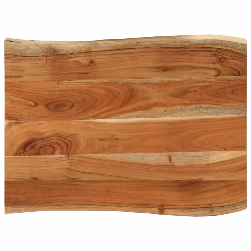 Tafelblad rechthoekig natuurlijke rand 90x60x2,5 cm acaciahout is nu te koop bij PeponiXL, paradijselijk wonen!