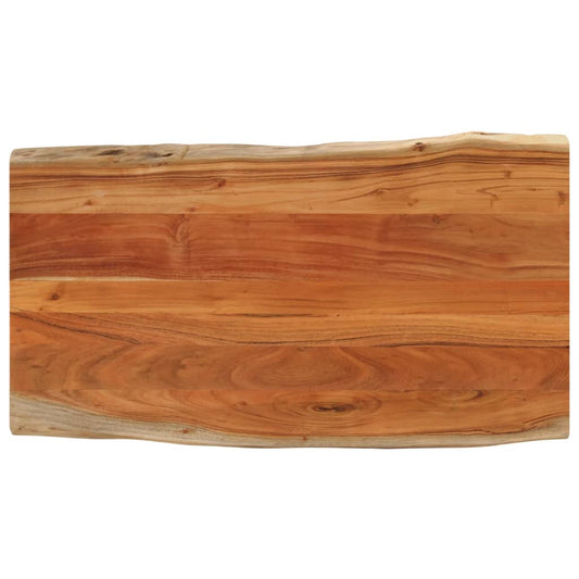 Tafelblad rechthoekig natuurlijke rand 100x60x2,5 cm acaciahout is nu te koop bij PeponiXL, paradijselijk wonen!