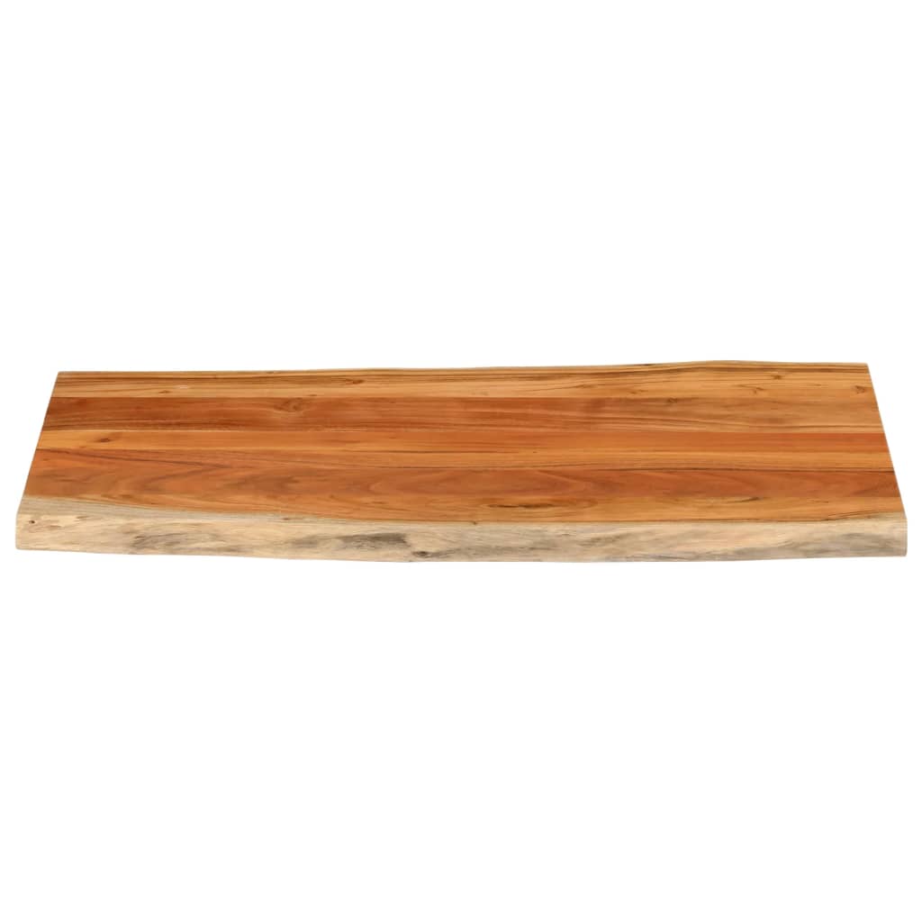 Tafelblad rechthoekig natuurlijke rand 100x60x2,5 cm acaciahout is nu te koop bij PeponiXL, paradijselijk wonen!