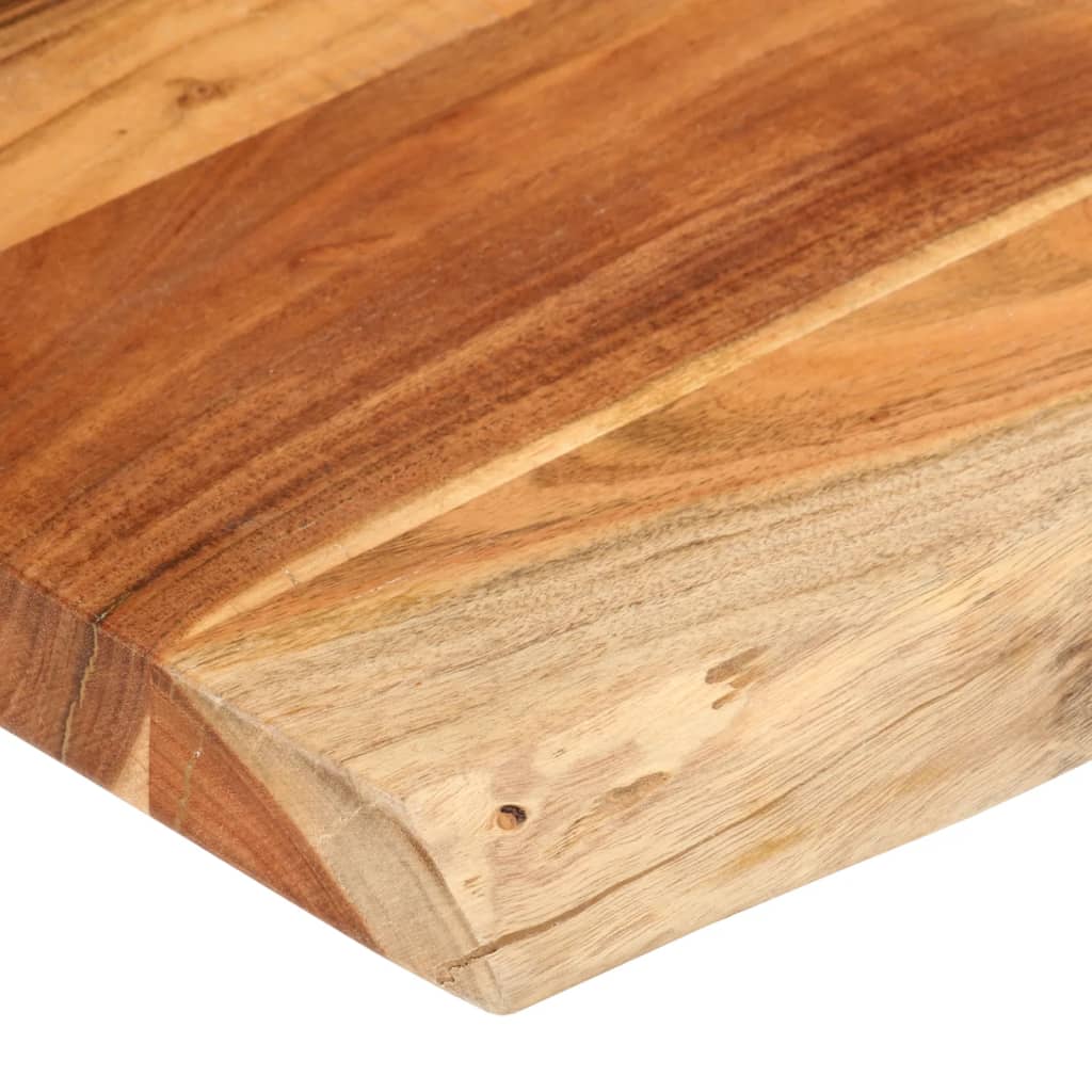 Tafelblad rechthoekig natuurlijke rand 100x60x2,5 cm acaciahout is nu te koop bij PeponiXL, paradijselijk wonen!