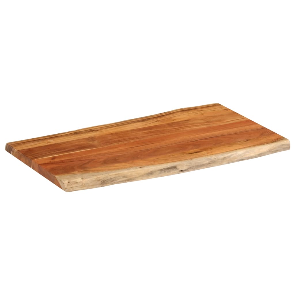 Tafelblad rechthoekig natuurlijke rand 120x60x2,5 cm acaciahout is nu te koop bij PeponiXL, paradijselijk wonen!