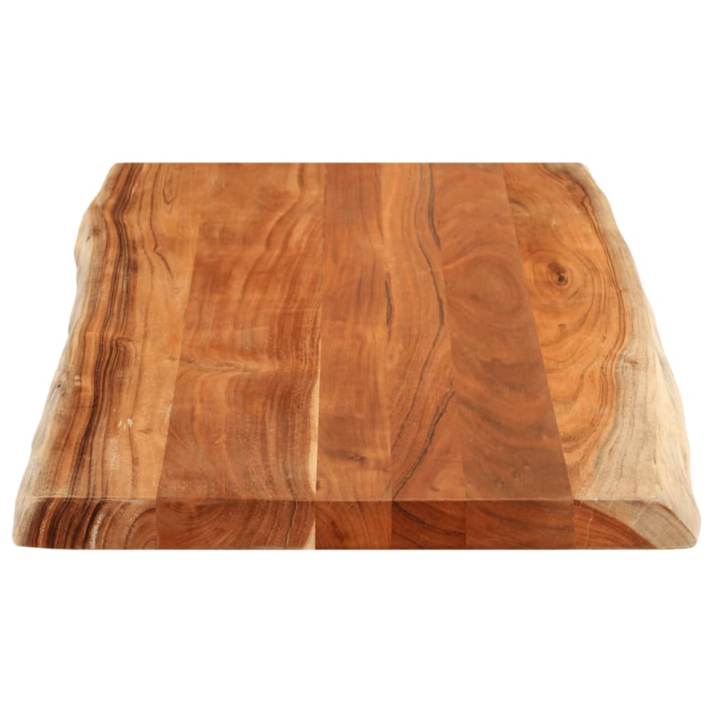 Tafelblad rechthoekig natuurlijke rand 120x60x2,5 cm acaciahout is nu te koop bij PeponiXL, paradijselijk wonen!