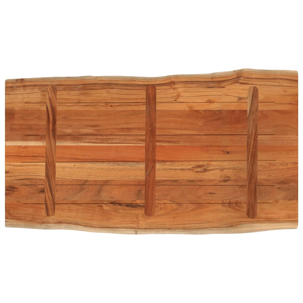 Tafelblad rechthoekig natuurlijke rand 120x60x2,5 cm acaciahout is nu te koop bij PeponiXL, paradijselijk wonen!