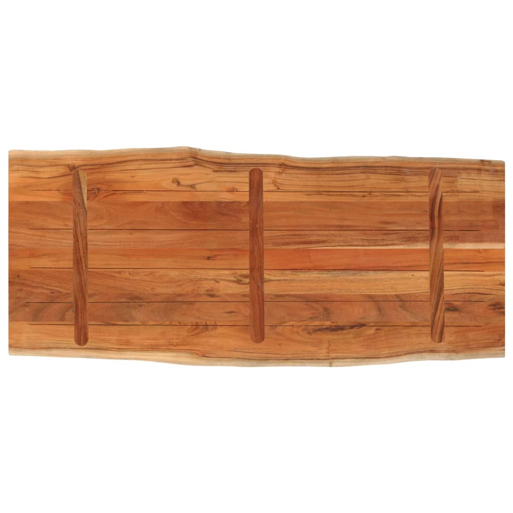 Tafelblad rechthoekig natuurlijke rand 140x60x2,5 cm acaciahout is nu te koop bij PeponiXL, paradijselijk wonen!