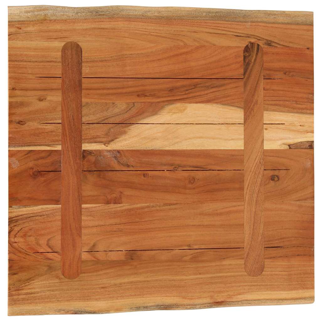 Tafelblad vierkant natuurlijke rand 80x80x2,5 cm acaciahout is nu te koop bij PeponiXL, paradijselijk wonen!