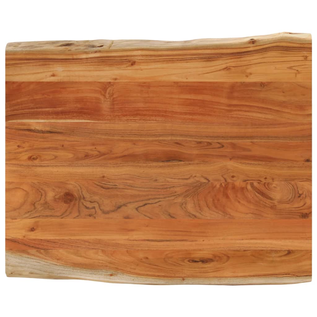 Tafelblad rechthoekig natuurlijke rand 90x80x2,5 cm acaciahout is nu te koop bij PeponiXL, paradijselijk wonen!