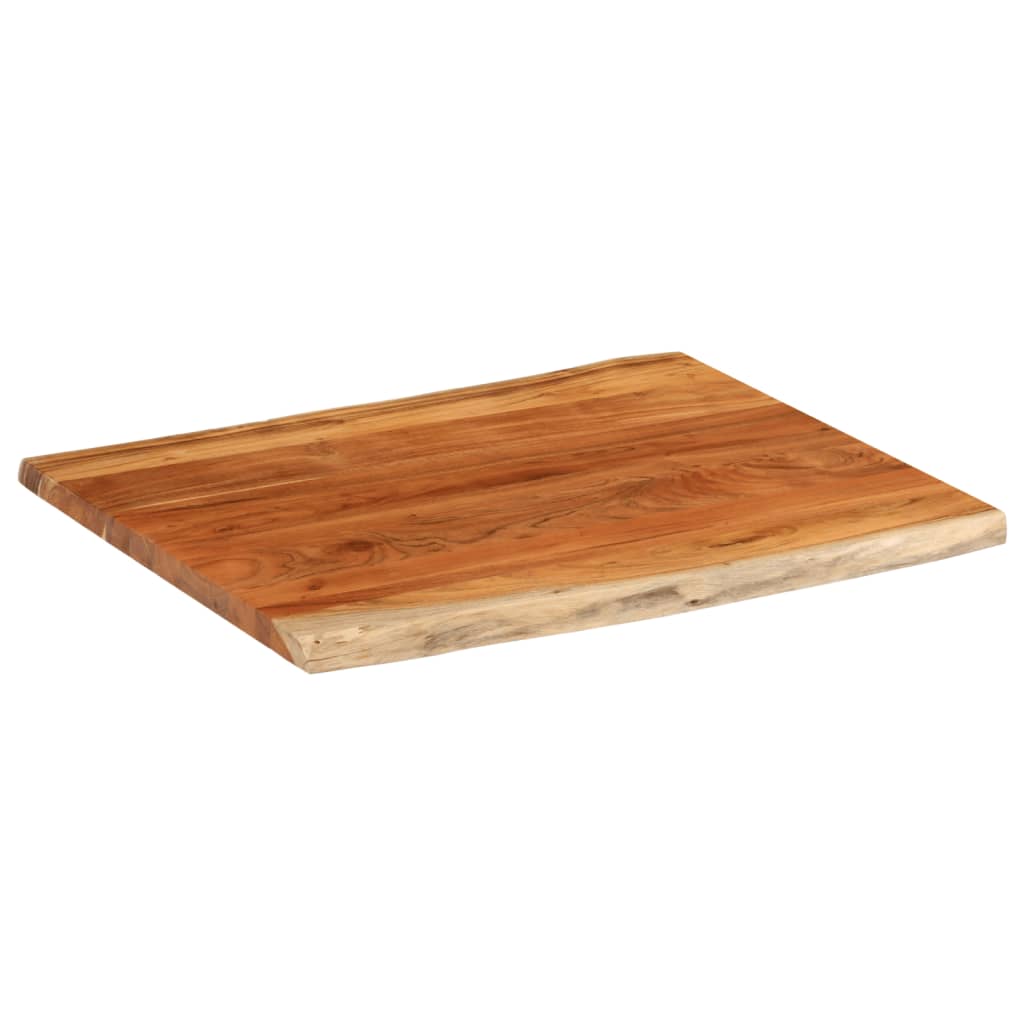 Tafelblad rechthoekig natuurlijke rand 90x80x2,5 cm acaciahout is nu te koop bij PeponiXL, paradijselijk wonen!