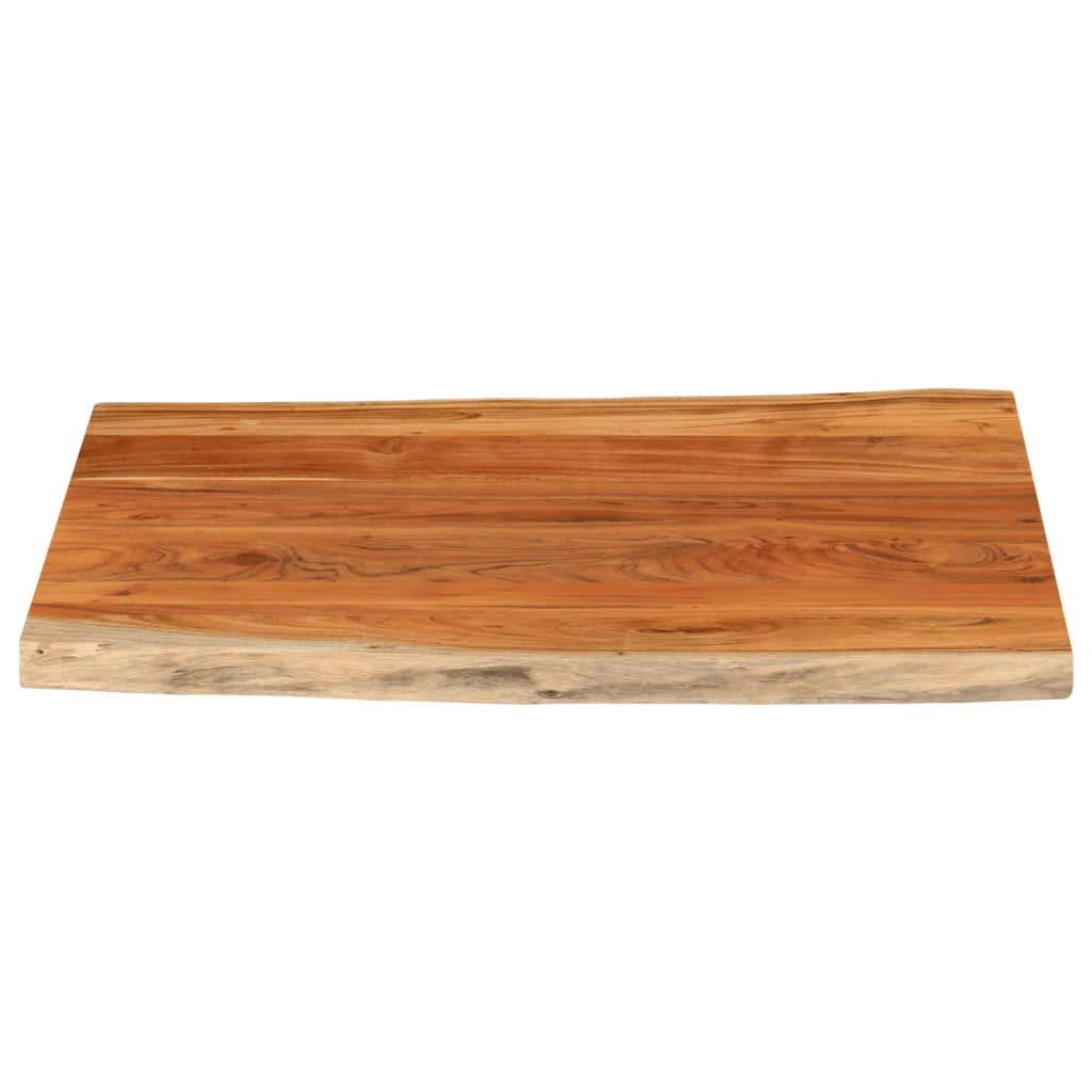 Tafelblad rechthoekig natuurlijke rand 90x80x2,5 cm acaciahout is nu te koop bij PeponiXL, paradijselijk wonen!