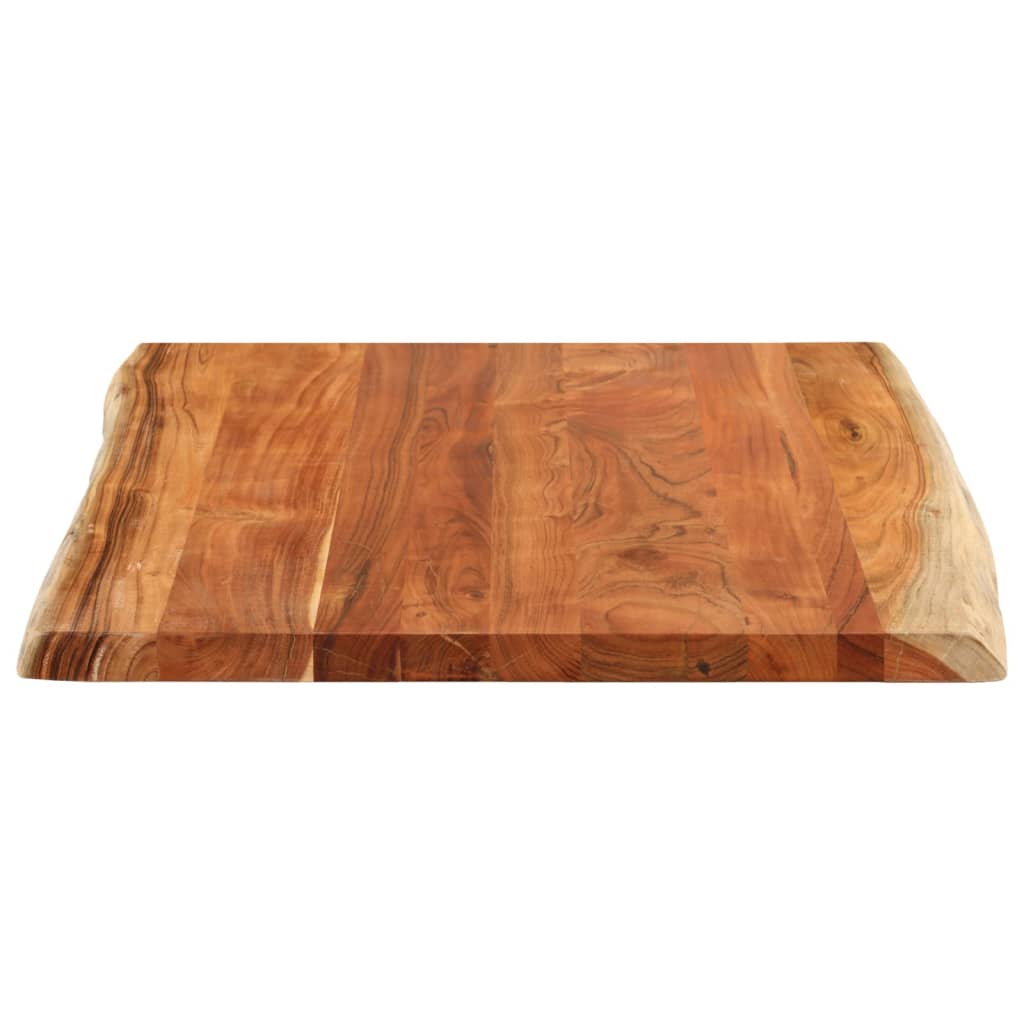Tafelblad rechthoekig natuurlijke rand 90x80x2,5 cm acaciahout is nu te koop bij PeponiXL, paradijselijk wonen!