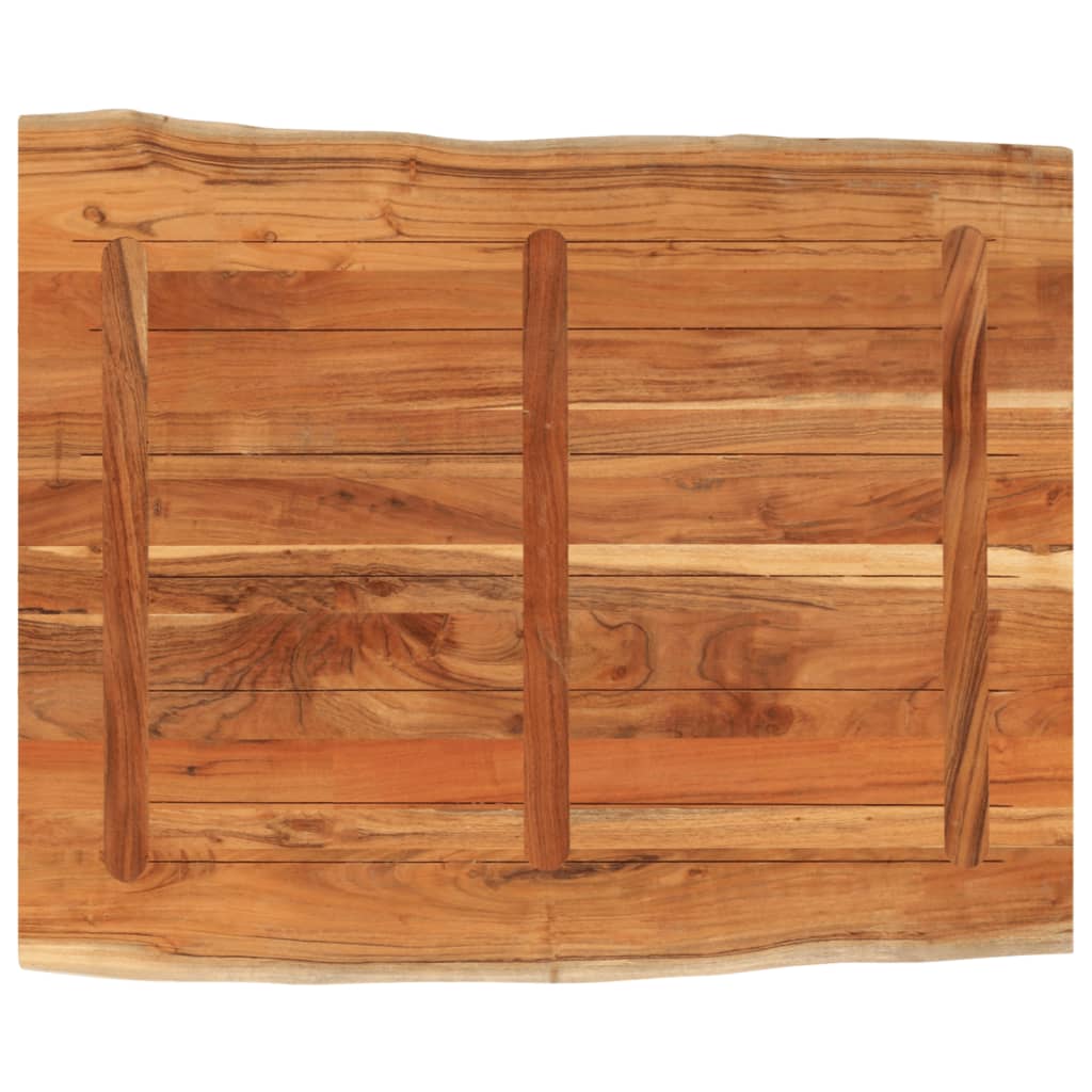 Tafelblad rechthoekig natuurlijke rand 90x80x2,5 cm acaciahout is nu te koop bij PeponiXL, paradijselijk wonen!