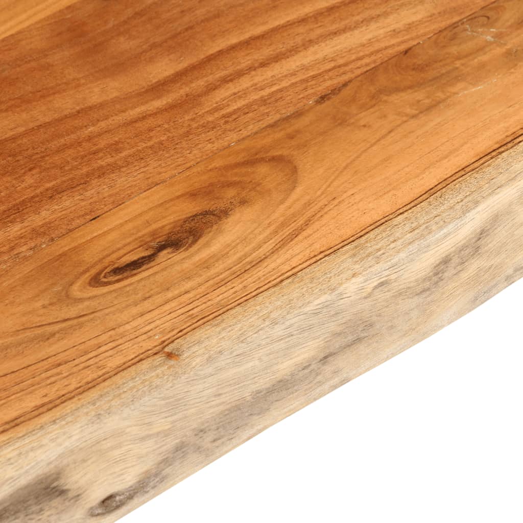 Tafelblad rechthoekig natuurlijke rand 90x80x2,5 cm acaciahout is nu te koop bij PeponiXL, paradijselijk wonen!