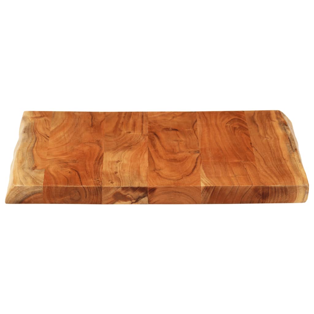 Tafelblad vierkant natuurlijke rand 40x40x3,8 cm acaciahout is nu te koop bij PeponiXL, paradijselijk wonen!