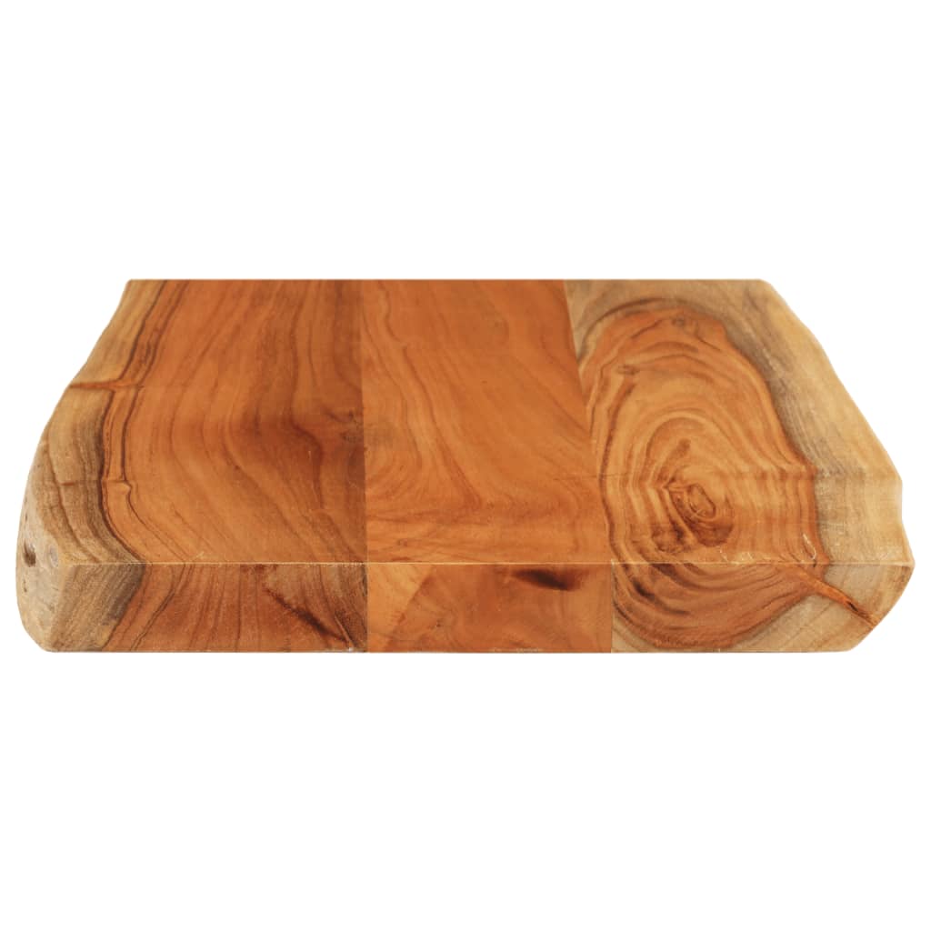 Tafelblad rechthoekig natuurlijke rand 50x40x3,8 cm acaciahout is nu te koop bij PeponiXL, paradijselijk wonen!