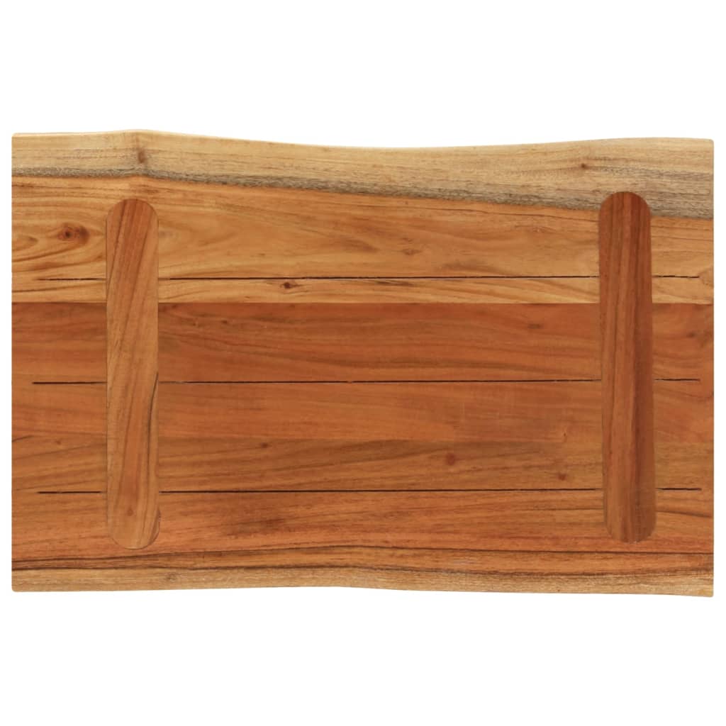 Tafelblad rechthoekig natuurlijke rand 50x40x3,8 cm acaciahout is nu te koop bij PeponiXL, paradijselijk wonen!