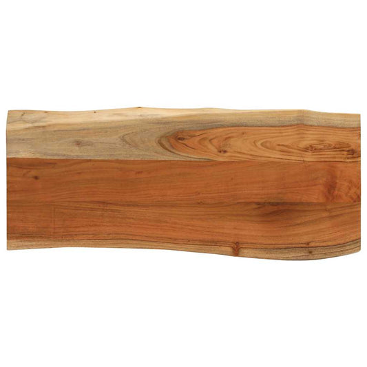 Tafelblad rechthoekig natuurlijke rand 90x40x3,8 cm acaciahout is nu te koop bij PeponiXL, paradijselijk wonen!