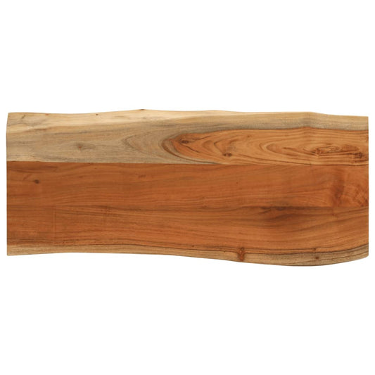 Tafelblad rechthoekig natuurlijke rand 100x40x3,8 cm acaciahout is nu te koop bij PeponiXL, paradijselijk wonen!