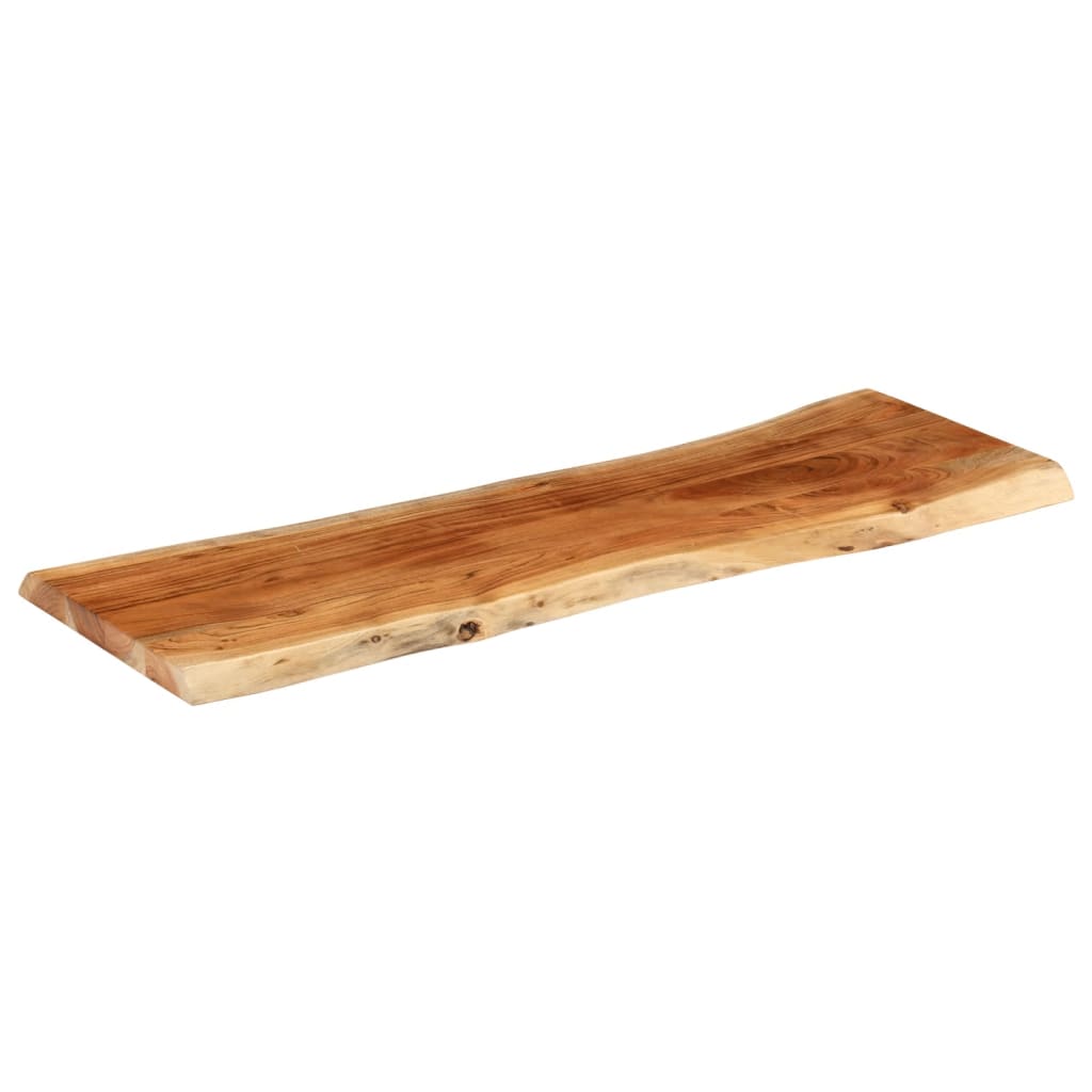 Tafelblad rechthoekig natuurlijke rand 110x40x3,8 cm acaciahout is nu te koop bij PeponiXL, paradijselijk wonen!