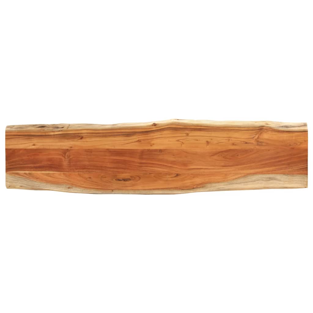 Tafelblad rechthoekig natuurlijke rand 180x40x3,8 cm acaciahout is nu te koop bij PeponiXL, paradijselijk wonen!