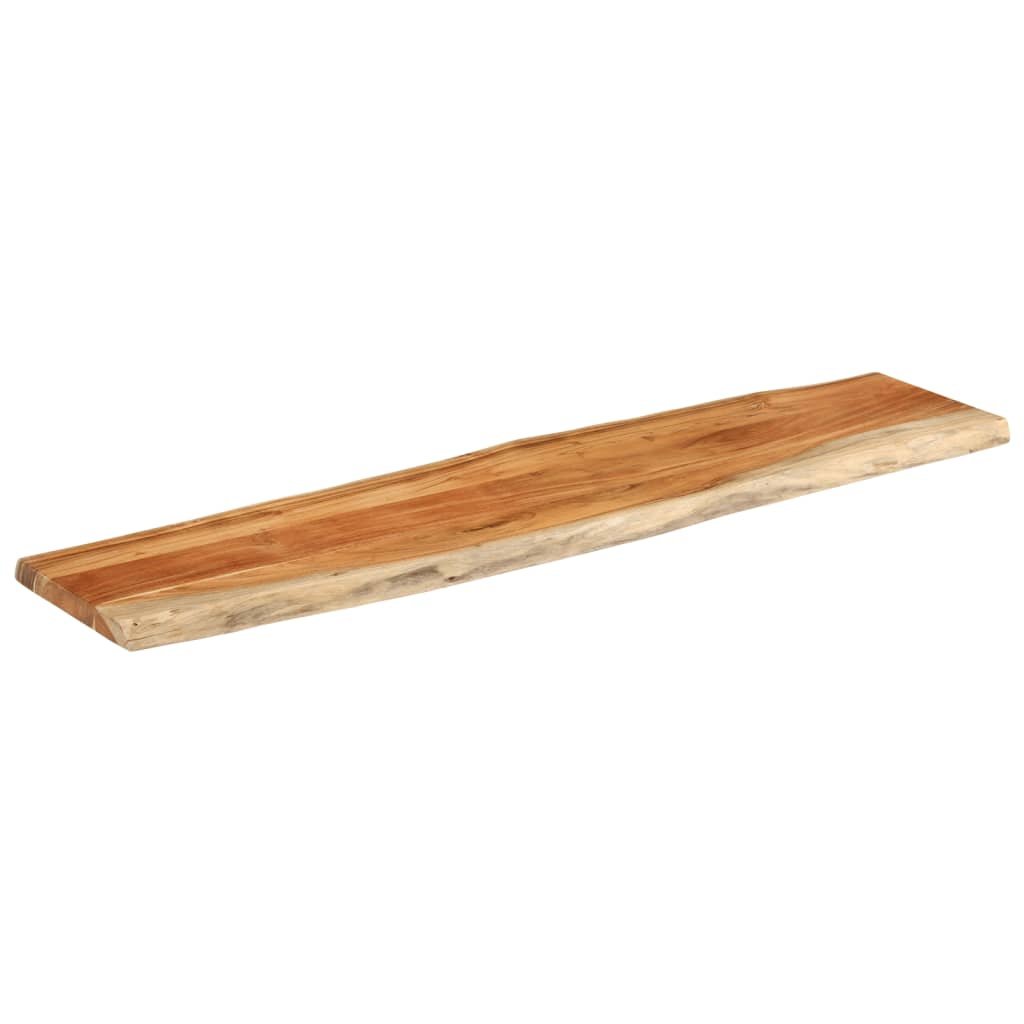 Tafelblad rechthoekig natuurlijke rand 180x40x3,8 cm acaciahout is nu te koop bij PeponiXL, paradijselijk wonen!